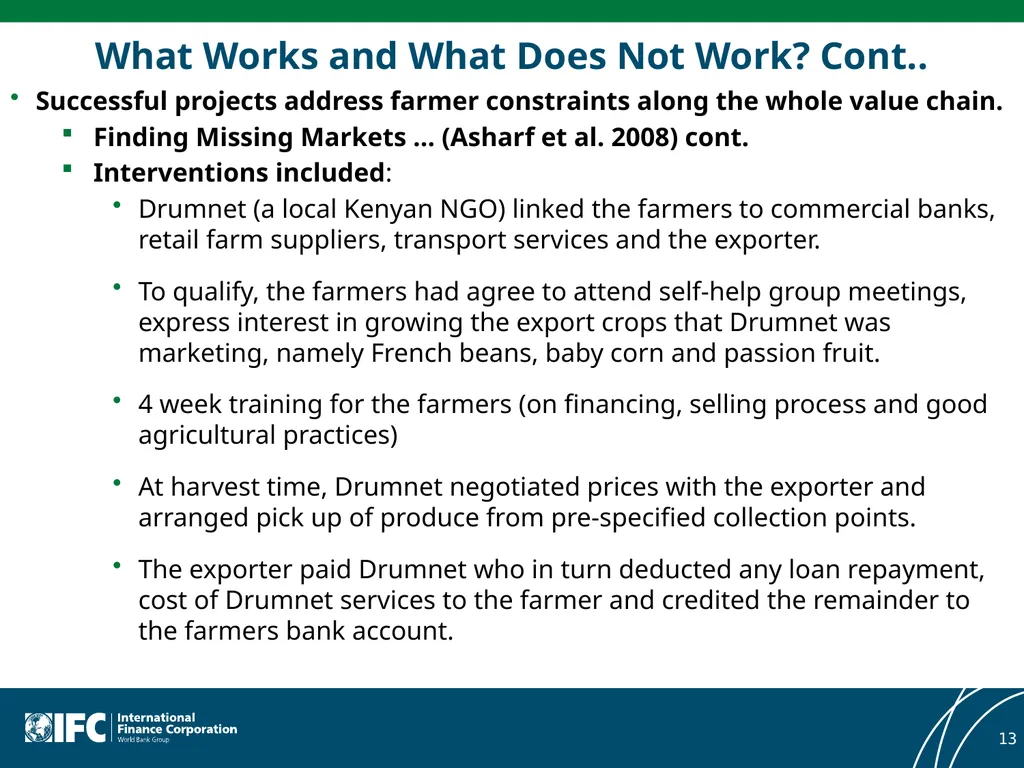 Meta-Evaluation of Private Sector Interventions in - slide 13 of 25