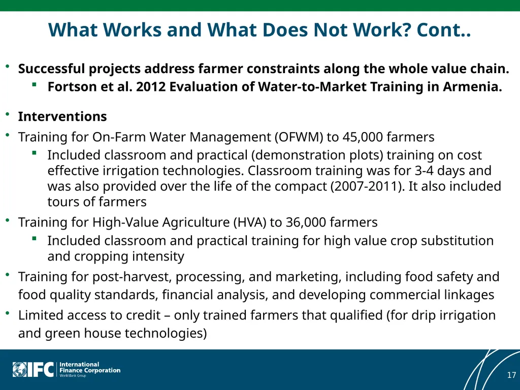 Meta-Evaluation of Private Sector Interventions in - slide 17 of 25