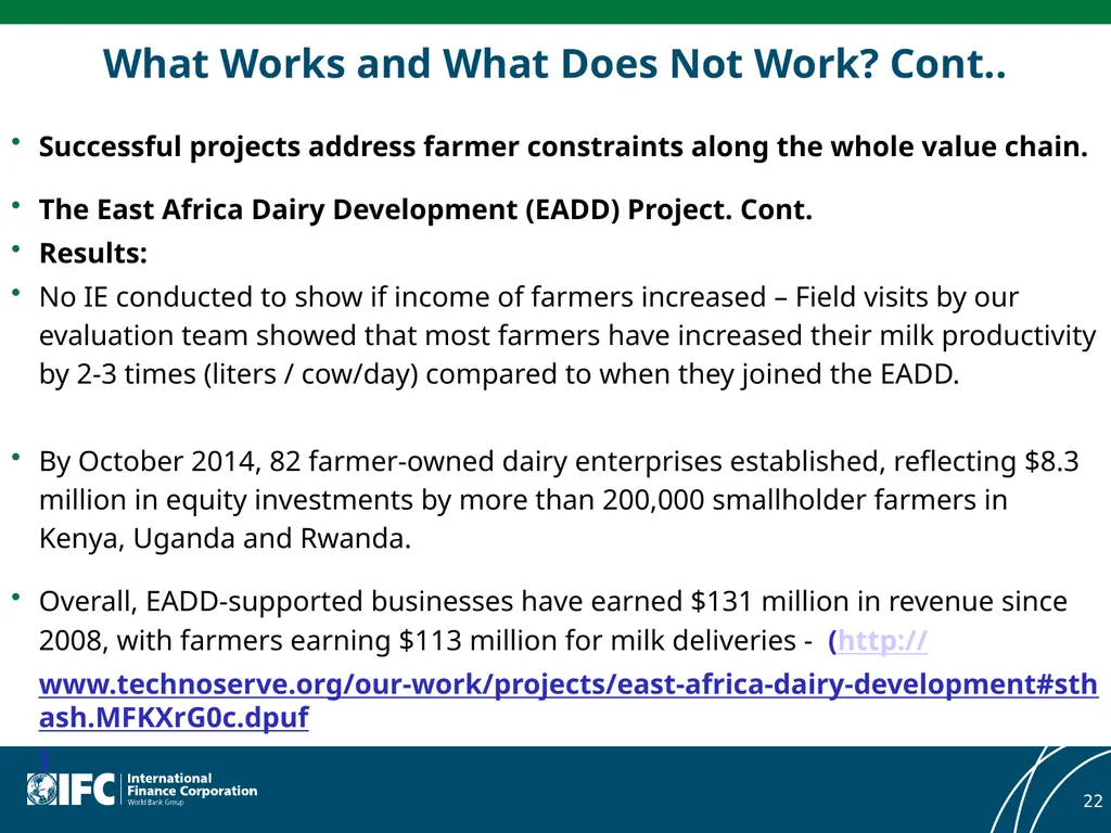 Meta-Evaluation of Private Sector Interventions in - slide 22 of 25