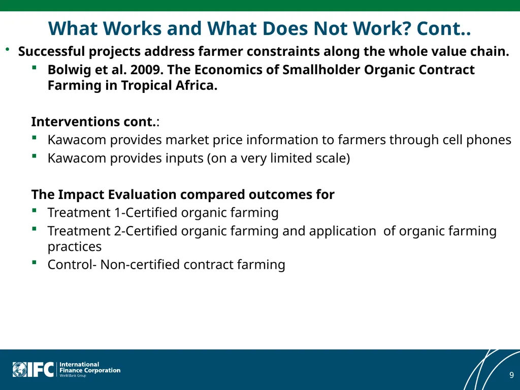 Meta-Evaluation of Private Sector Interventions in - slide 9 of 25