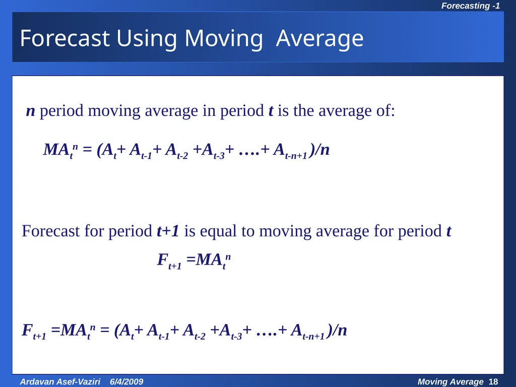 Chapter 7 Demand Forecasting in a Supply Chain - slide 18 of 35