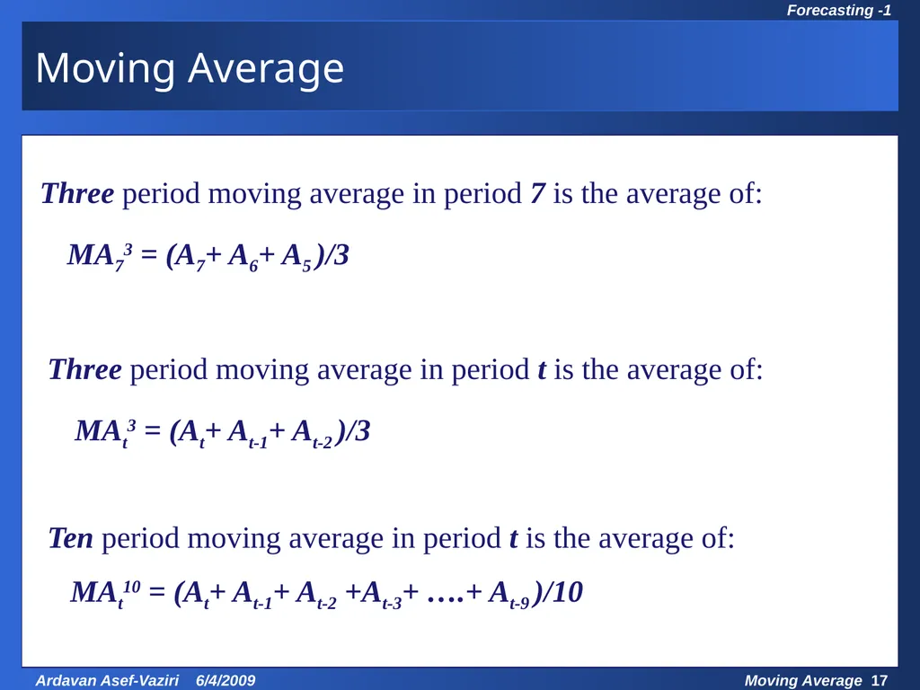 Chapter 7 Demand Forecasting in a Supply Chain - slide 17 of 35