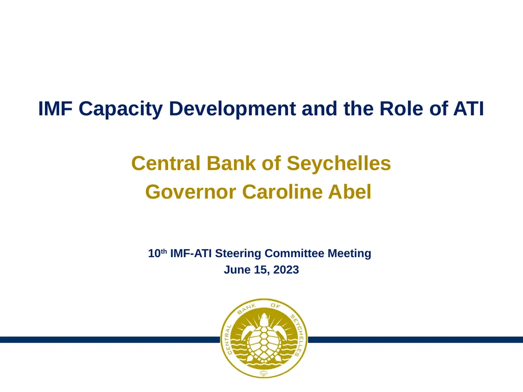 IMF Capacity Development and the Role of ATI