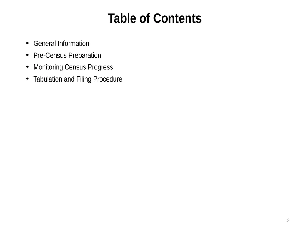 Census Administrator Training NOTE: This training - slide 3 of 46