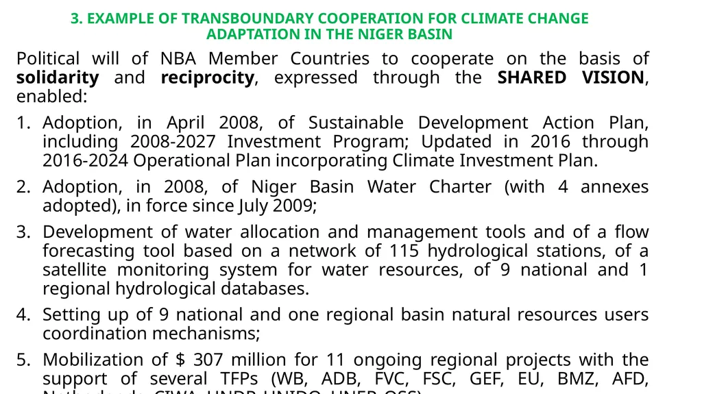 Dr Abdou GUERO Technical director, Niger basin - slide 5 of 7