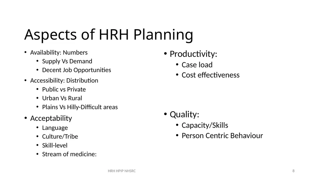 Comprehensive Planning for HRH Mona Gupta Advisor - slide 8 of 15