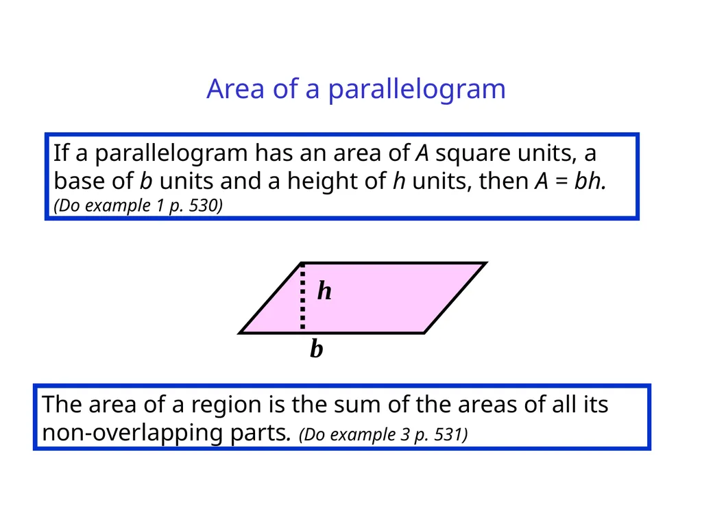 Parallelograms Quadrilaterals are four-sided - slide 8 of 19