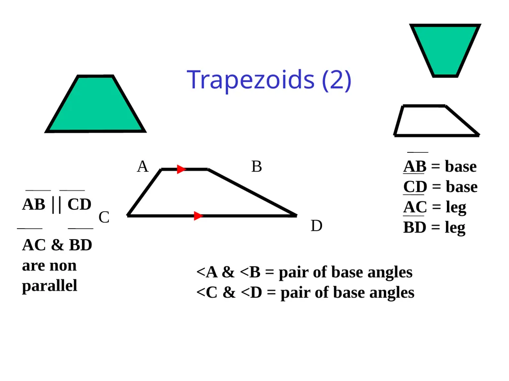 Parallelograms Quadrilaterals are four-sided - slide 15 of 19
