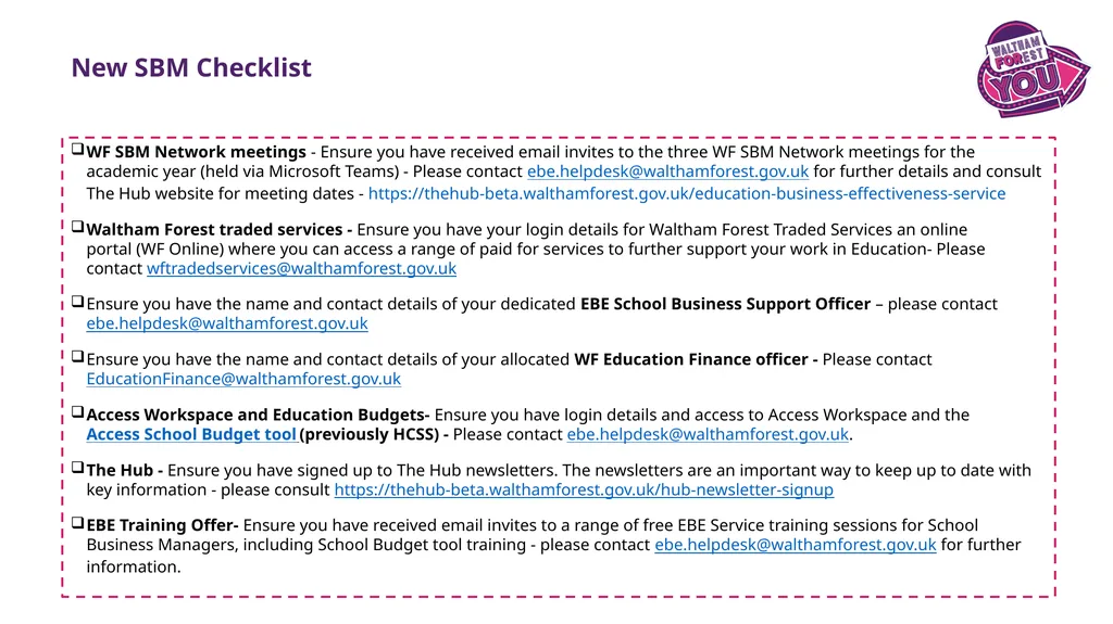 Education Business Effectiveness SBM Induction - slide 12 of 13