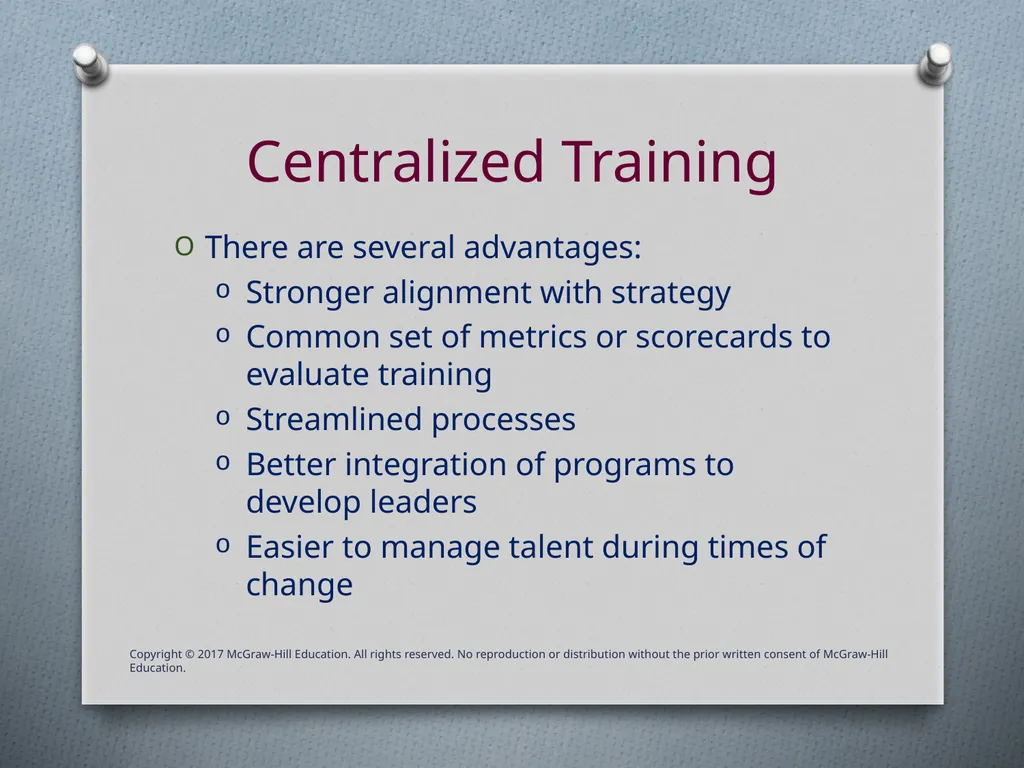 Chapter Two Strategic Training Objectives Discuss - slide 30 of 39