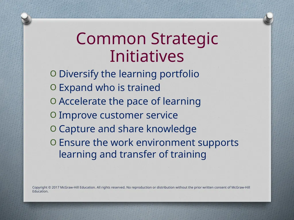 Chapter Two Strategic Training Objectives Discuss - slide 12 of 39