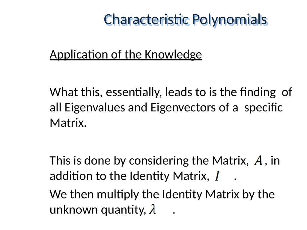 Mathematical Fundamentals: Linear Algebra Jothi - slide 20 of 57