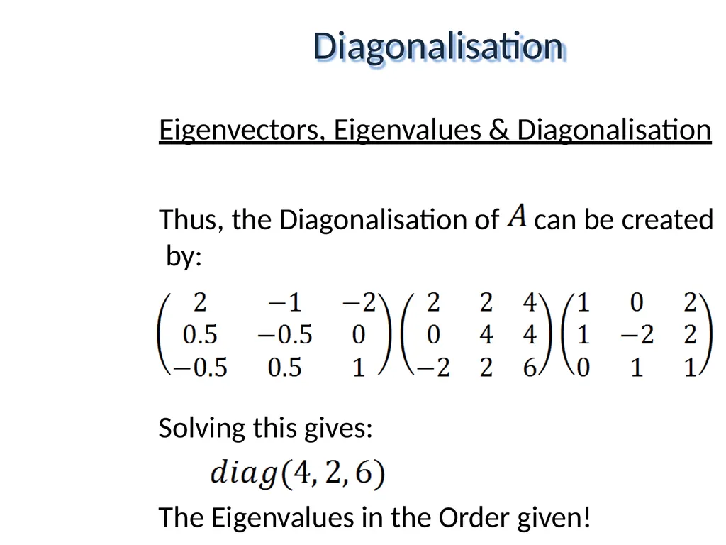 Mathematical Fundamentals: Linear Algebra Jothi - slide 34 of 57