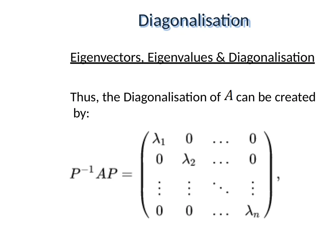 Mathematical Fundamentals: Linear Algebra Jothi - slide 35 of 57