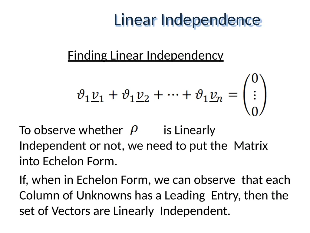 Mathematical Fundamentals: Linear Algebra Jothi - slide 45 of 57