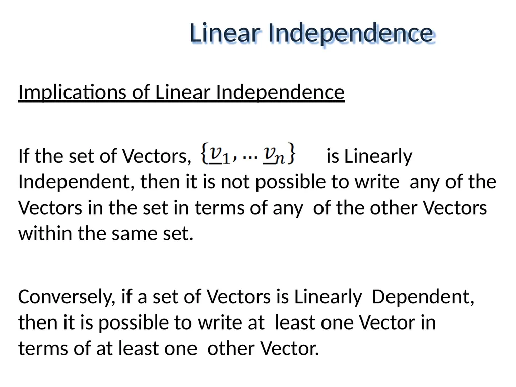 Mathematical Fundamentals: Linear Algebra Jothi - slide 40 of 57