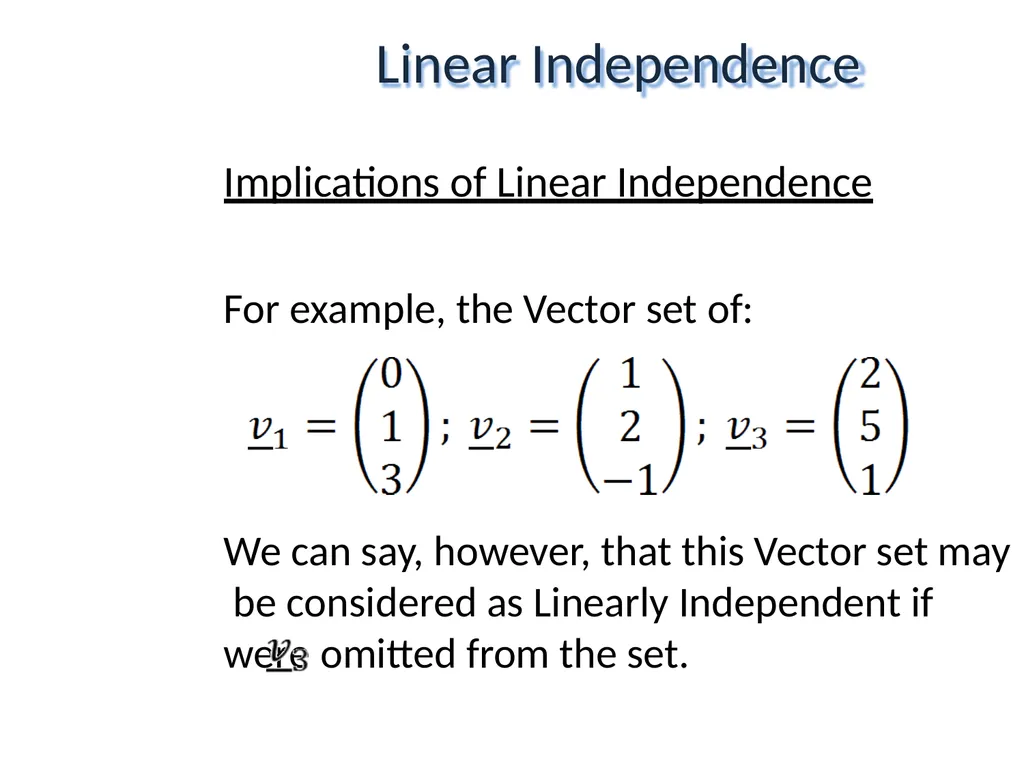 Mathematical Fundamentals: Linear Algebra Jothi - slide 42 of 57
