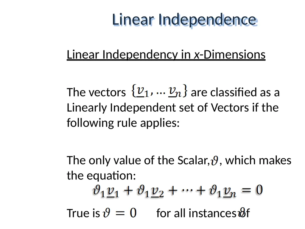 Mathematical Fundamentals: Linear Algebra Jothi - slide 37 of 57
