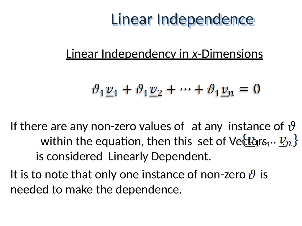 Mathematical Fundamentals: Linear Algebra Jothi - slide 38 of 57
