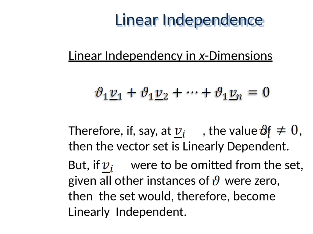 Mathematical Fundamentals: Linear Algebra Jothi - slide 39 of 57