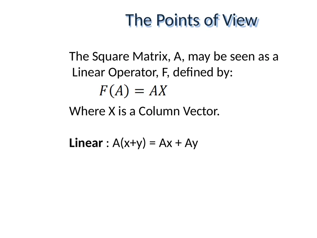 Mathematical Fundamentals: Linear Algebra Jothi - slide 9 of 57