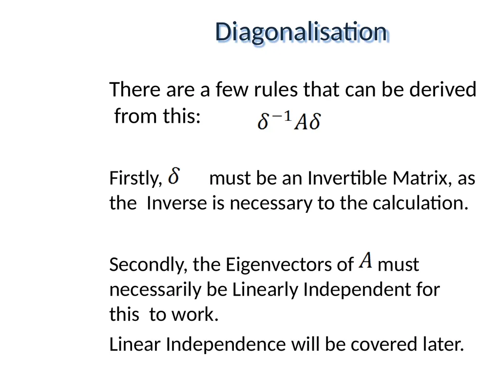 Mathematical Fundamentals: Linear Algebra Jothi - slide 30 of 57