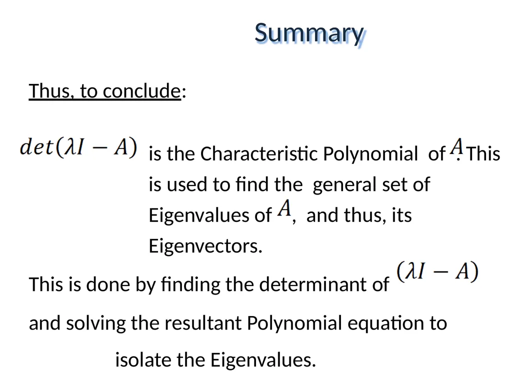 Mathematical Fundamentals: Linear Algebra Jothi - slide 52 of 57