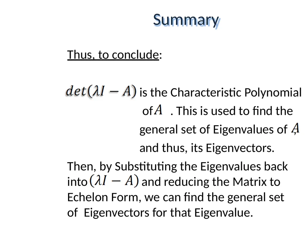 Mathematical Fundamentals: Linear Algebra Jothi - slide 53 of 57