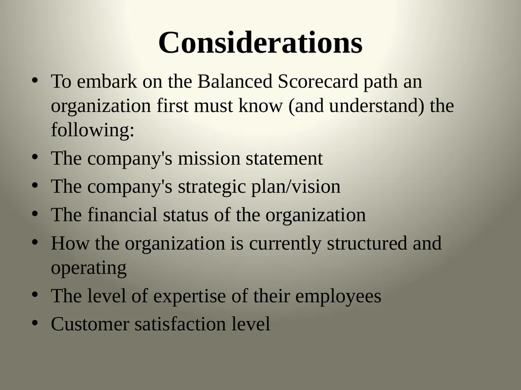 Balanced Scorecard & HR ScoreCard Balanced Score - slide 7 of 36