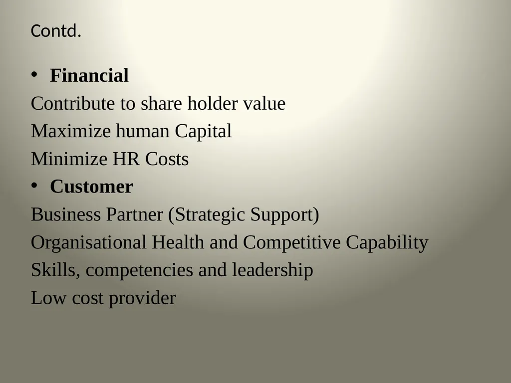 Balanced Scorecard & HR ScoreCard Balanced Score - slide 34 of 36