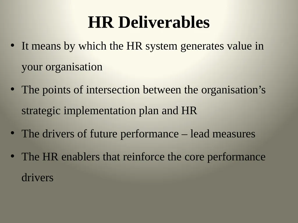 Balanced Scorecard & HR ScoreCard Balanced Score - slide 29 of 36