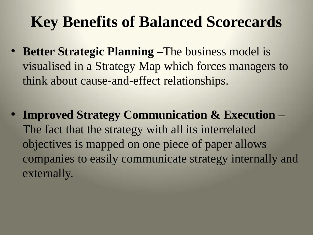Balanced Scorecard & HR ScoreCard Balanced Score - slide 10 of 36