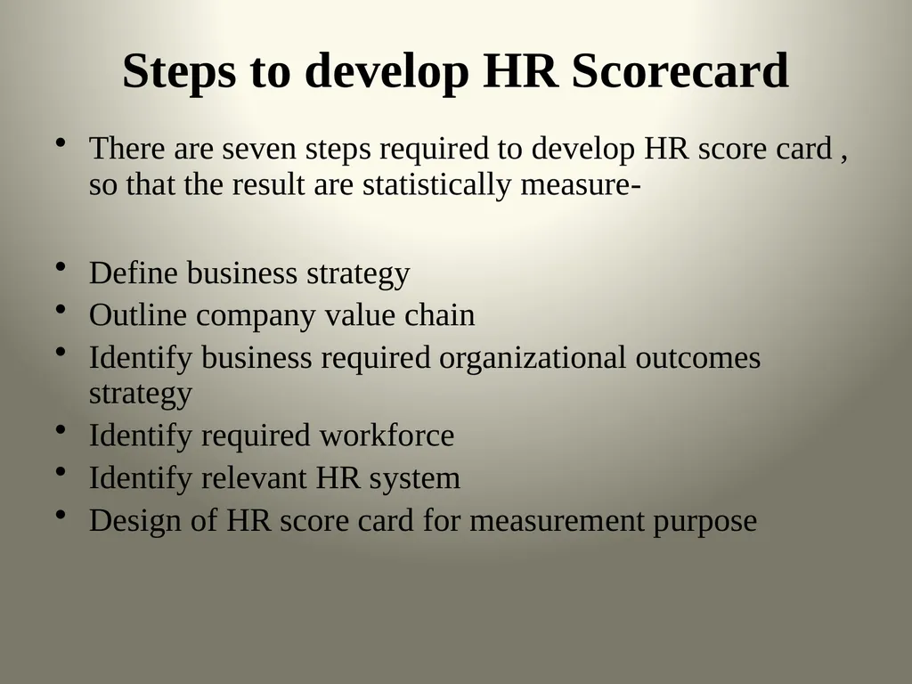 Balanced Scorecard & HR ScoreCard Balanced Score - slide 20 of 36