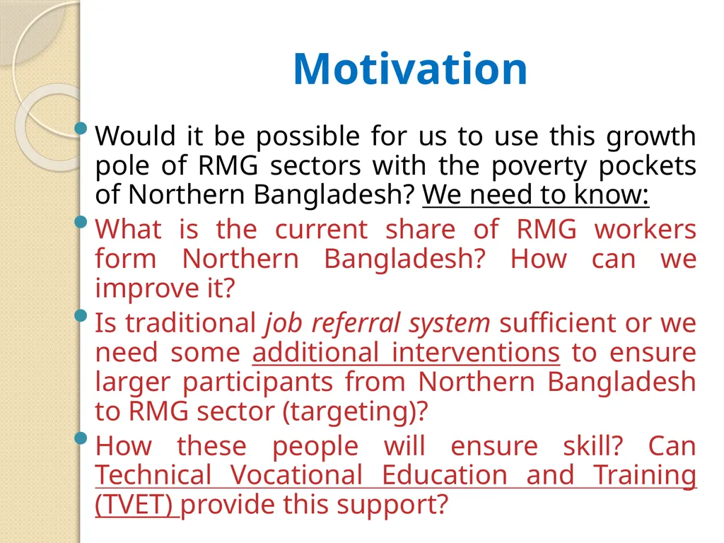 Reducing Extreme Poverty through Skill Training - slide 8 of 28