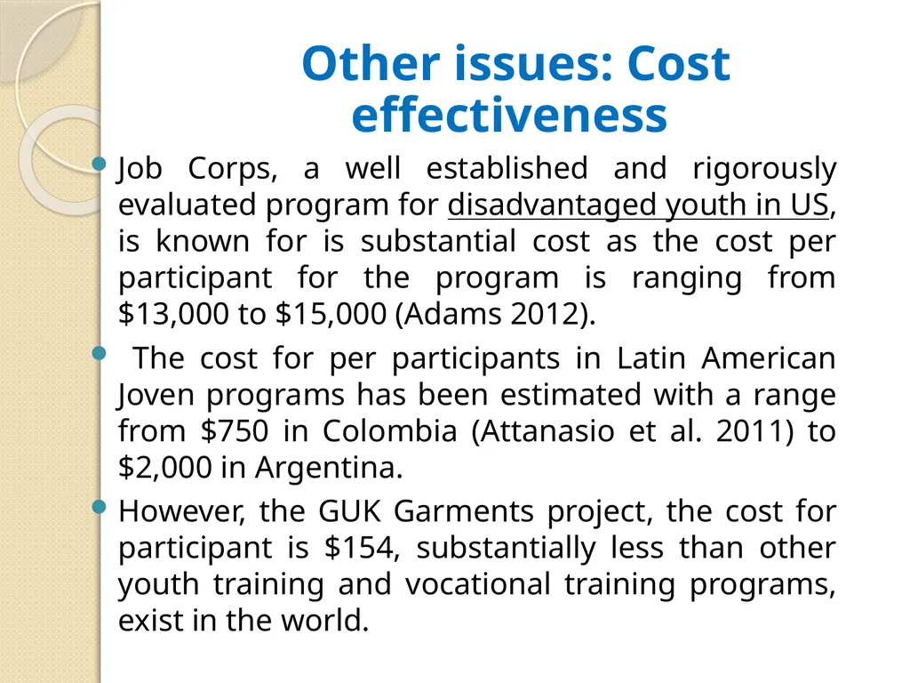 Reducing Extreme Poverty through Skill Training - slide 23 of 28