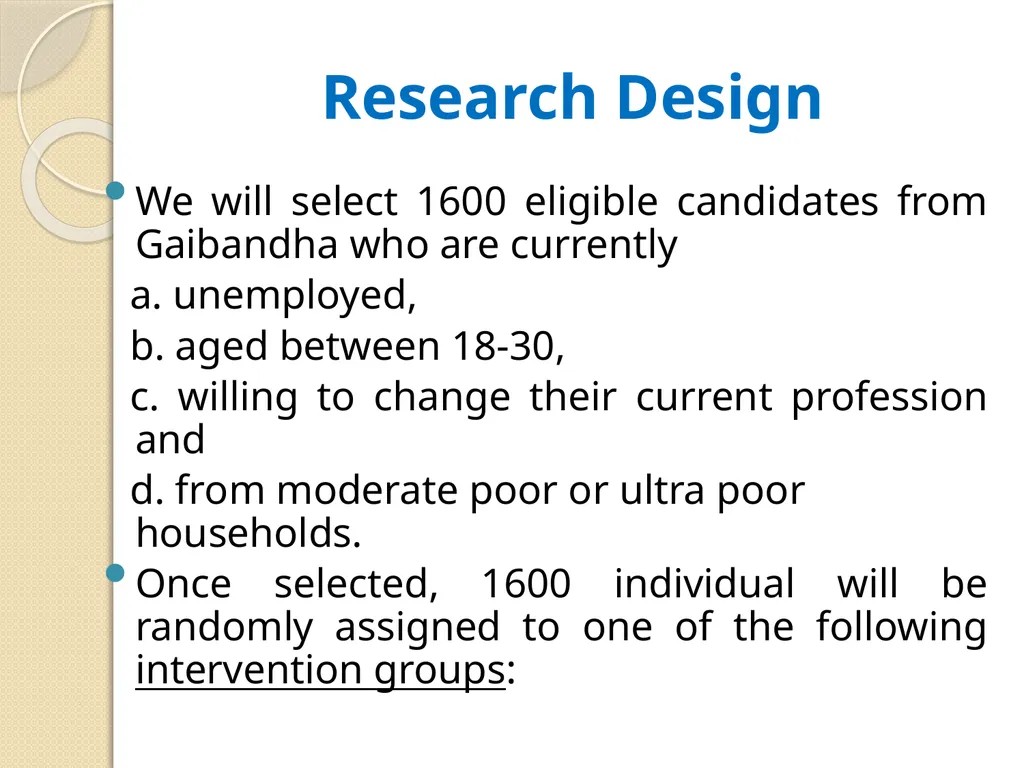 Reducing Extreme Poverty through Skill Training - slide 17 of 28
