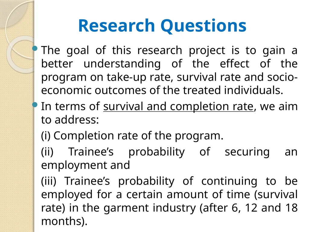 Reducing Extreme Poverty through Skill Training - slide 20 of 28