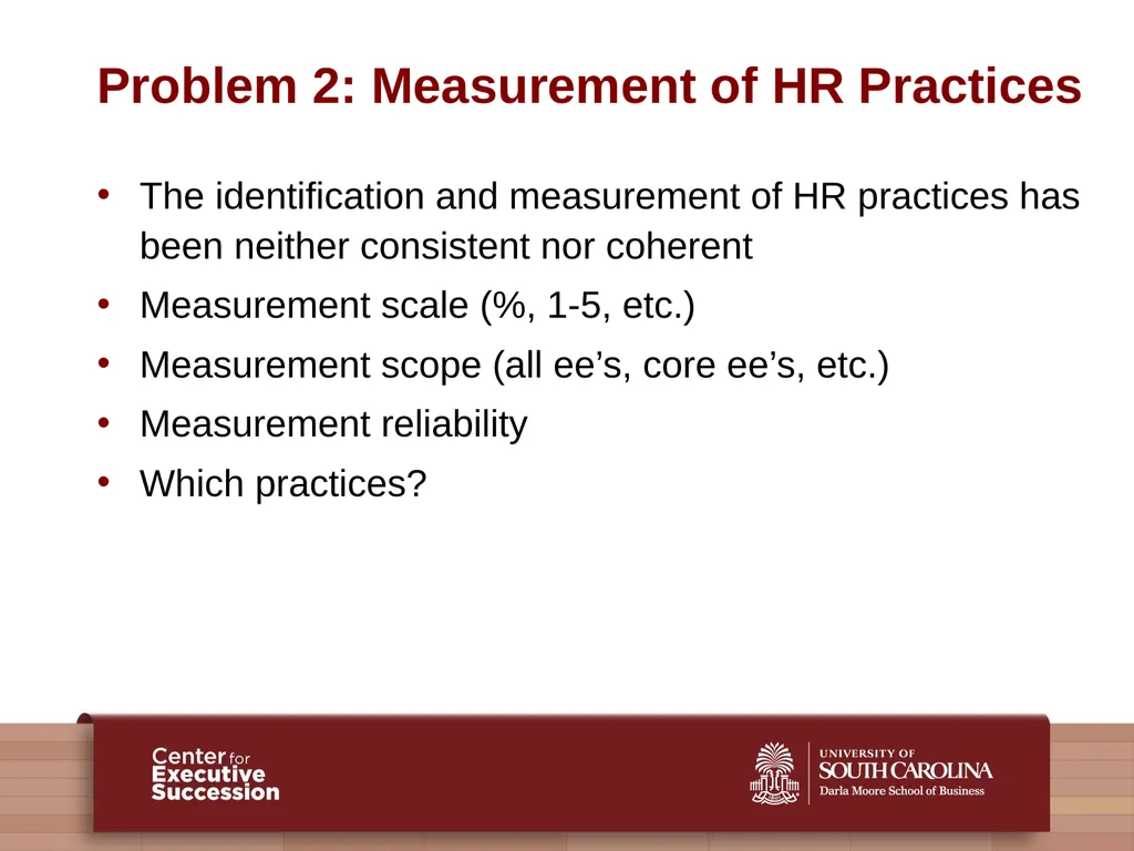 People, Practices, and Performance: Problems and - slide 12 of 40