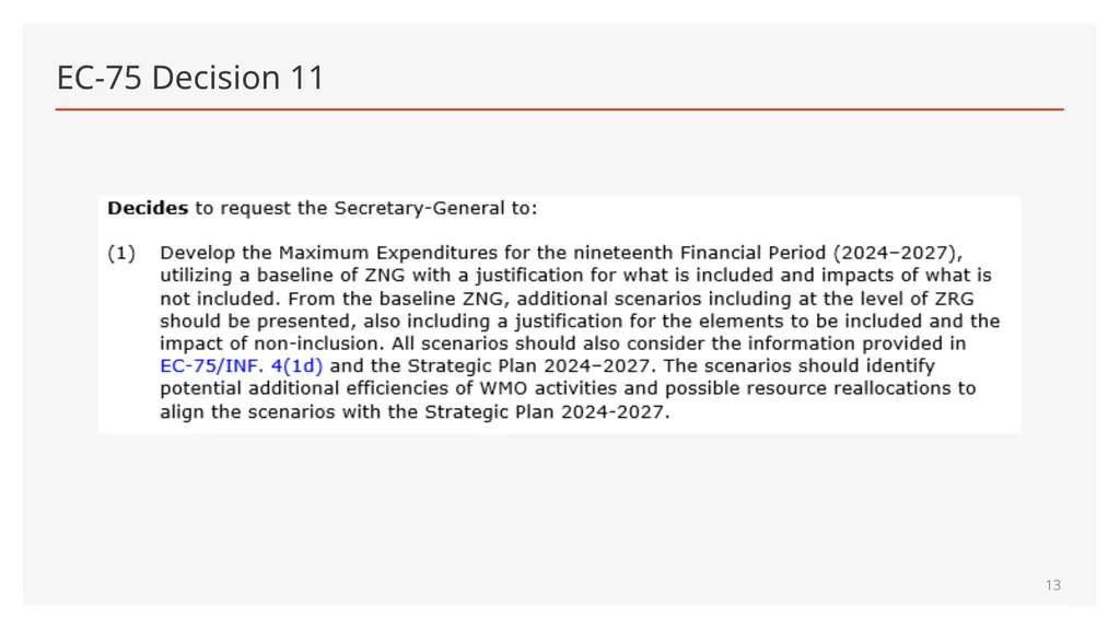 Maximum Expenditures for the nineteenth Financial - slide 13 of 41