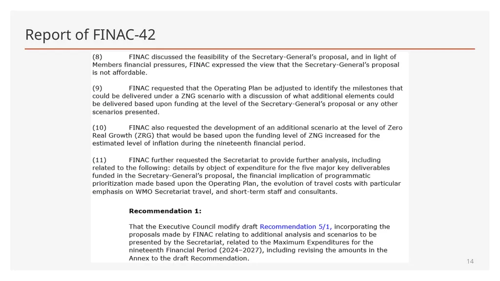 Maximum Expenditures for the nineteenth Financial - slide 14 of 41