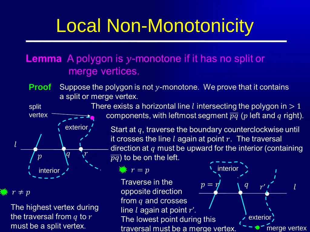 Polygon Triangulation Outline Lecture Notes for - slide 7 of 33