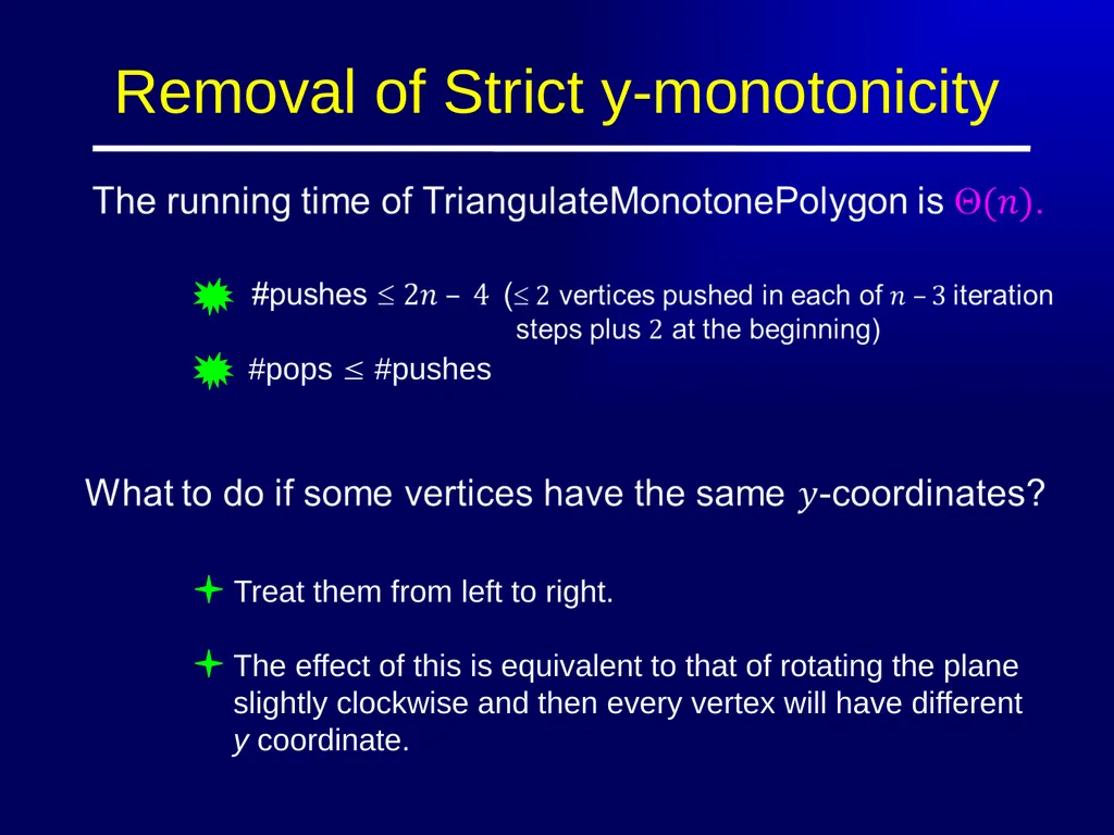 Polygon Triangulation Outline Lecture Notes for - slide 31 of 33