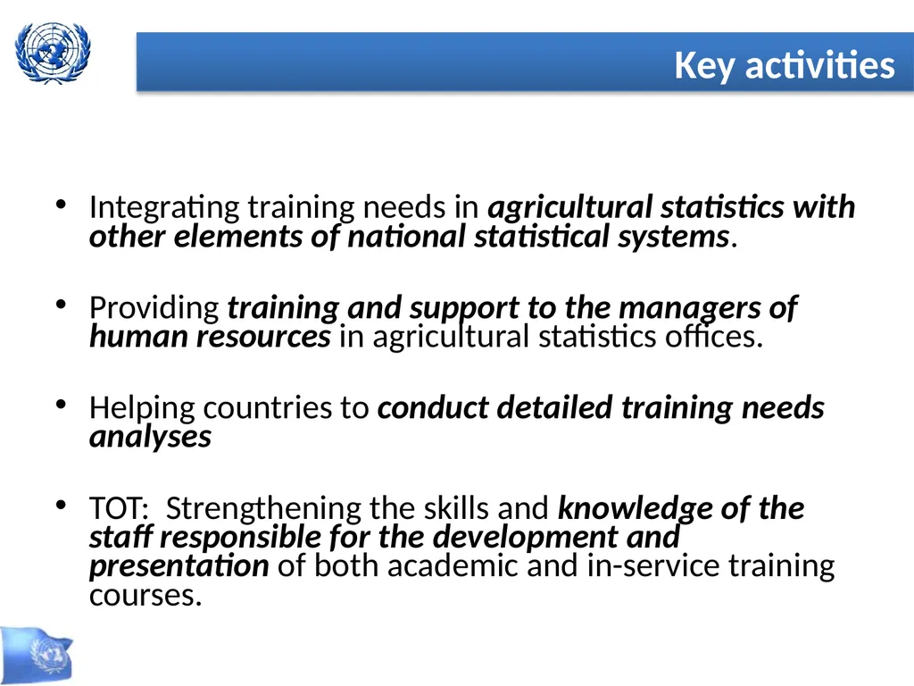 Global Strategy for Improving Statistics for Food - slide 19 of 31