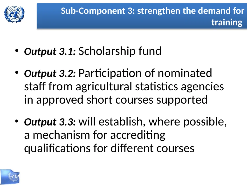 Global Strategy for Improving Statistics for Food - slide 18 of 31