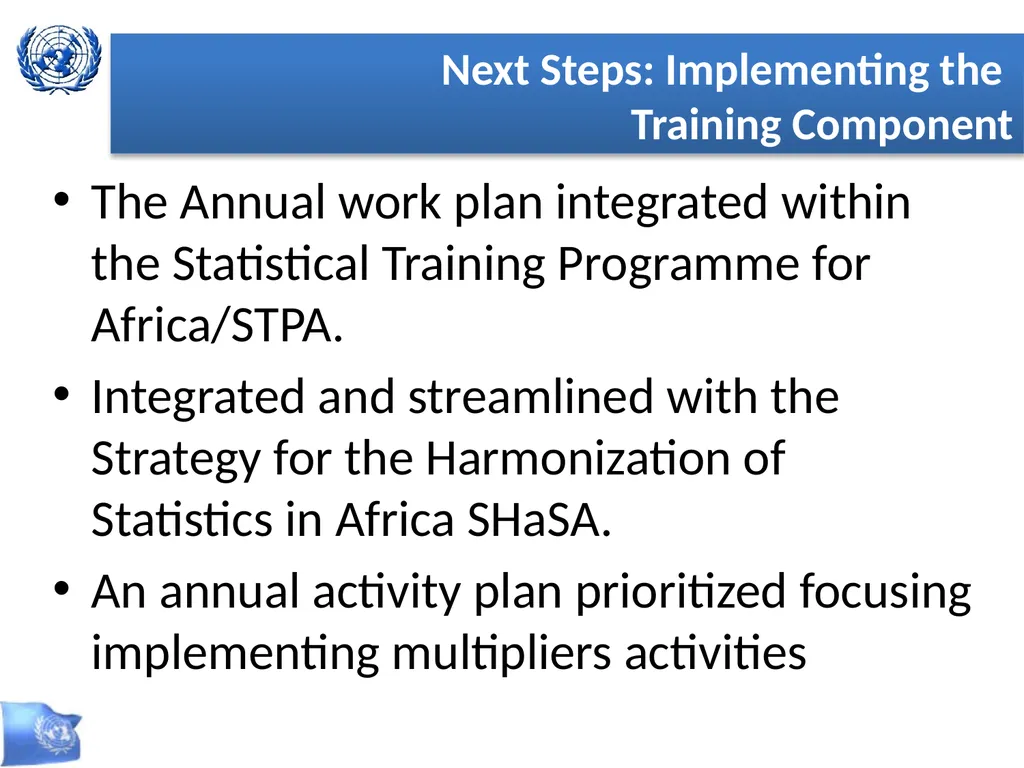 Global Strategy for Improving Statistics for Food - slide 24 of 31