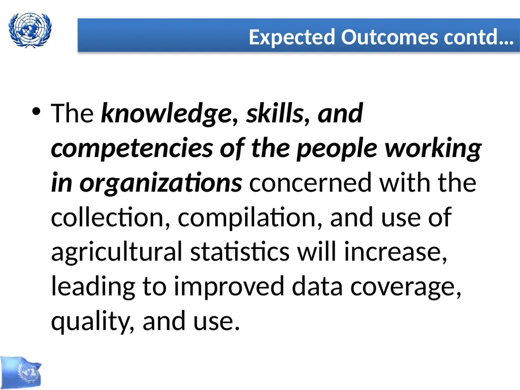 Global Strategy for Improving Statistics for Food - slide 11 of 31