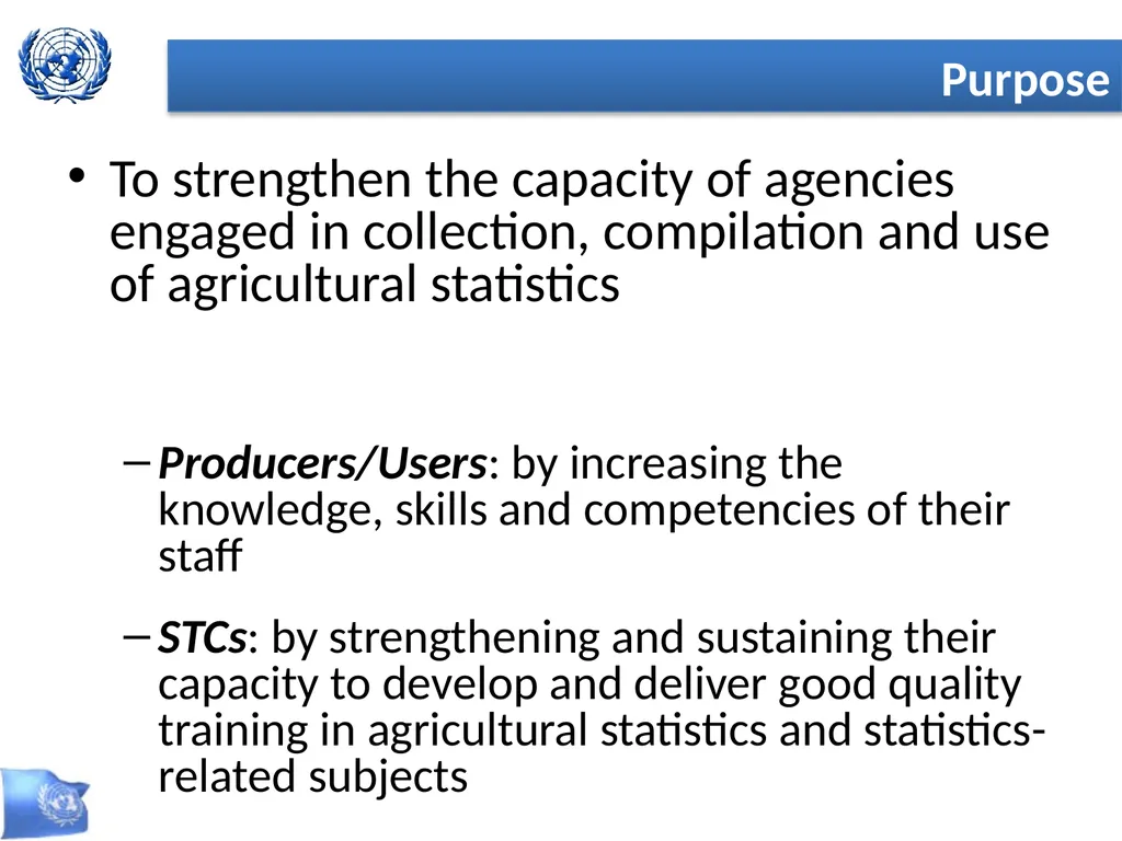 Global Strategy for Improving Statistics for Food - slide 8 of 31