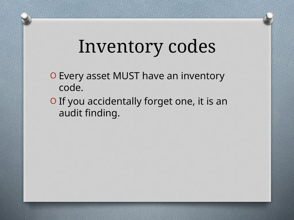 Physical Inventory Training Presented by the - slide 14 of 33