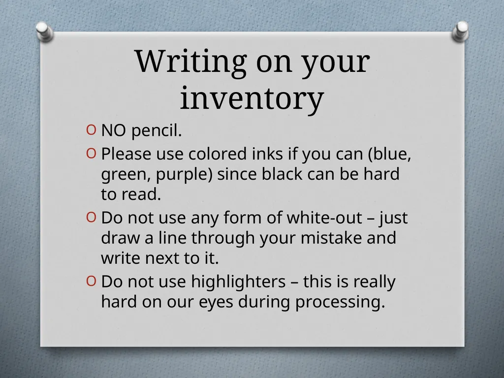 Physical Inventory Training Presented by the - slide 13 of 33