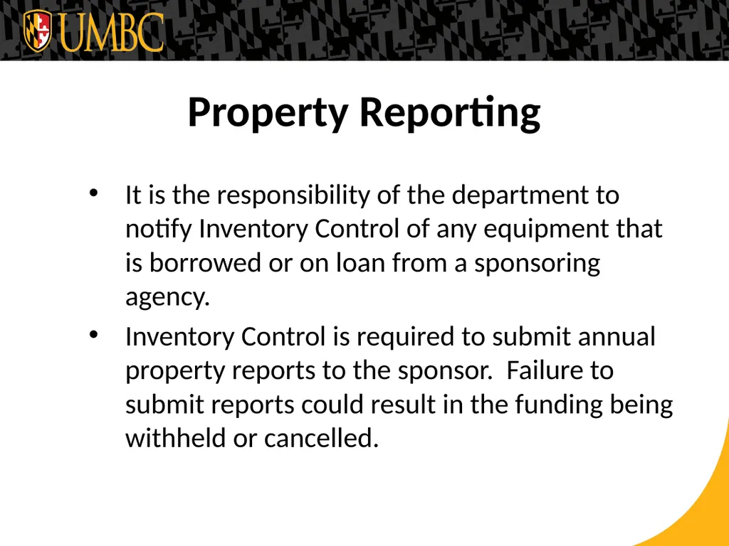 UMBC AN HONORS UNIVERSITY IN MARYLAND Financial - slide 29 of 31
